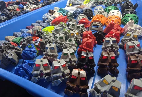 Vintage LEGO Bionicle /Hero Factory Parts & Masks Lot Huge Mixed Collection Used