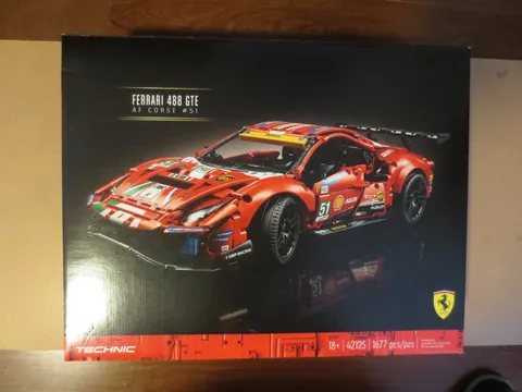 LEGO Technic 42125 Ferrari 488 GTE AF CORSE #51, NEW UNOPENED IN ORIGINAL BOX