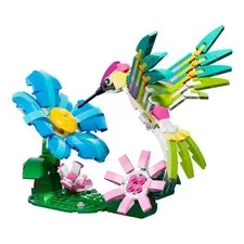 LEGO Animal Wildlife Creations: Colorful Hummingbird (312 Pcs) CREATOR 3 IN