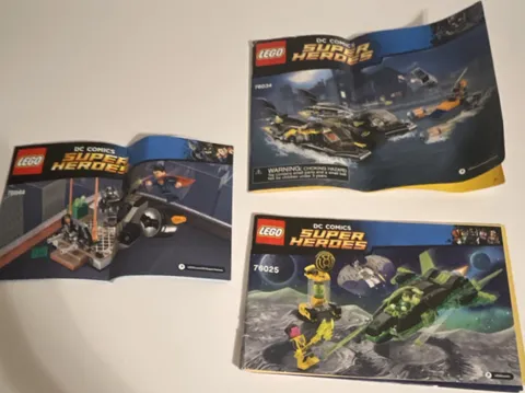 LEGO DC Comics Super Heroes Illustrated Instruction Manual Booklet Set 76025