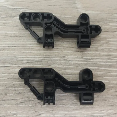 Lego 41672 Black Bionicle Bohrok Shoulder, Liftarm 1 x 3 x 7 Piece Part Lot Of 2