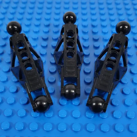 3X LEGO Bionicle Warriors BLACK Rahkshi Leg Lower Section Part Lot 45749