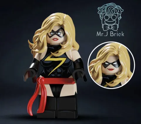 LEGO Marvel Comics Ms Marvel custom minifigure by Mr. J