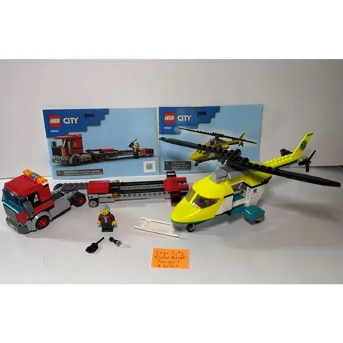 Lego City Rescue Helicopter Transport #60343 with 1 figure