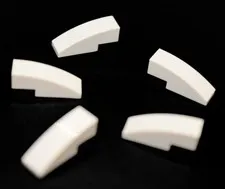5 LEGO White 3x1 Curved Slope 1x3 round rounded 3 x 1 curve 50950 4249112
