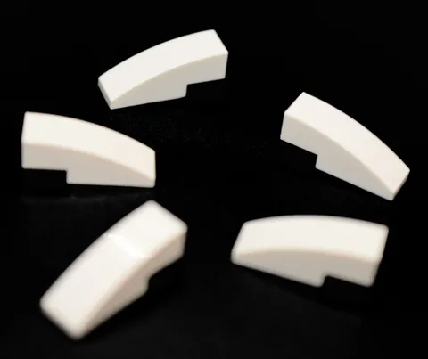 5 LEGO White 3x1 Curved Slope 1x3 round rounded 3 x 1 curve 50950 4249112