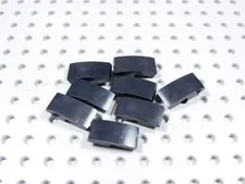 LEGO Lot of 8 Black 2x1 Curved Slopes No Stud BF
