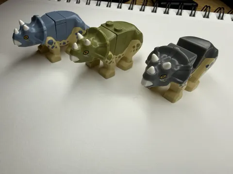 Lego Animal Baby Dinosaur Jurassic World Baby Triceratops Lot Of 3