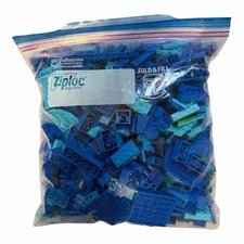 Lego Blue Pieces Used