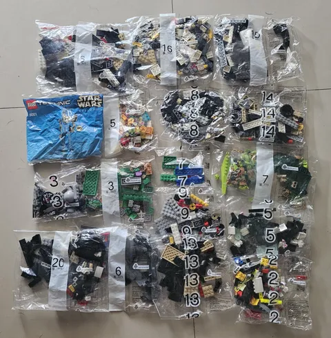 LEGO Lot of  44  Random Sealed Poly Bags From Unknown Sets 