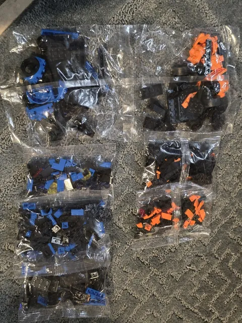 Bulk Lego Bags Sealed Racing Cars Blue And Orange 