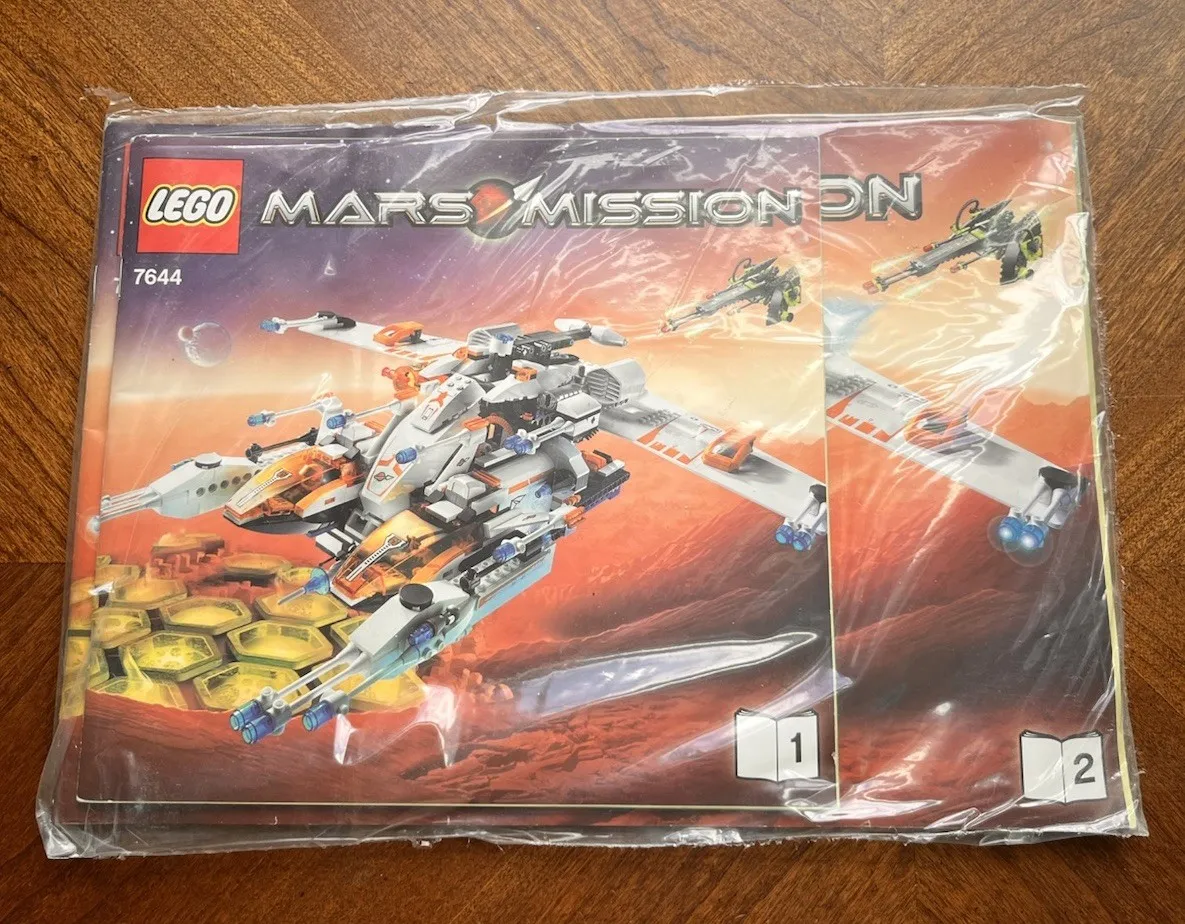 LEGO Mars Mission 7644 Instructions Manuals 1&2 Factory Sealed OEM Rare