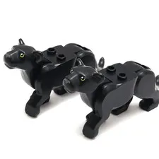 LEGO Panther Lot Large Black Wildlife Cat Bundle CITY 60159 Jungle Animal QTY 2