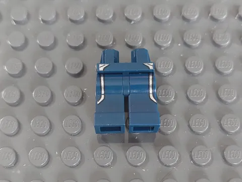 Lego 76003 Superman Dark Blue Minifigure Hips and Legs with Silver Stripes Used
