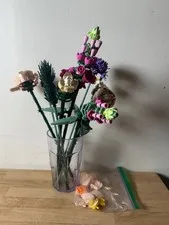 LEGO BOTANICAL COLLECTION FLOWER BOUQUET 10280 - USED LOOSE INCOMPLETE SET