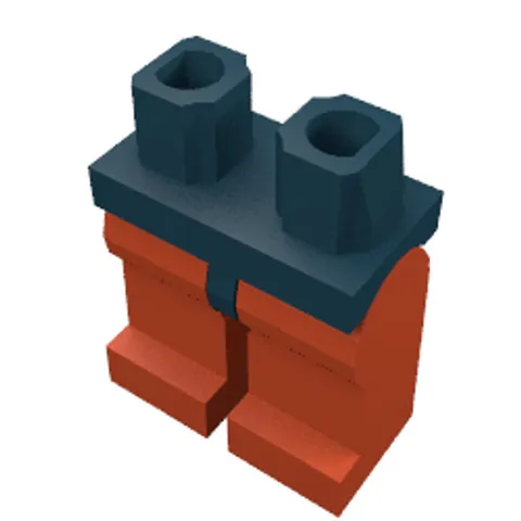 LEGO® Part 970c05 - Hips and Red Legs
