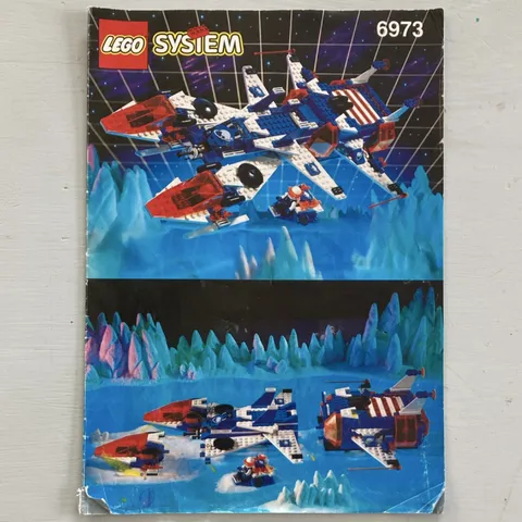LEGO System 6973 Ice Station Odyssey 1993 Instruction Manual Booklet English