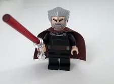 LEGO Star Wars Count Dooku Minifigure SW0472 75017 Cape Lightsaber Excellent