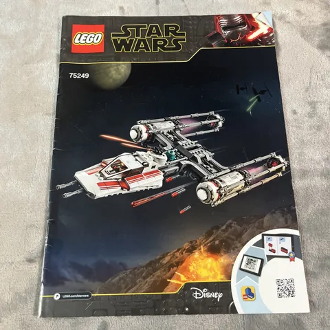 Lego Star Wars Instruction Manual 75249 Resistance Y-Wing Starfighter Book Only