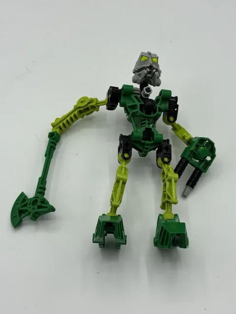 LEGO Bionicle Green Toa Lewa Set 8535 No Mask 2001