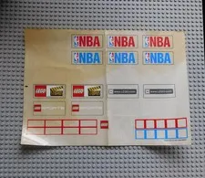 LEGO ® 3432stk01 set 3432 NBA challenge sticker decal incomplete 2