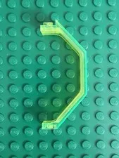 Lego 1990s Blacktron / M:Tron Space Trans-Neon Green Panel 3 x 2 x 6 2466