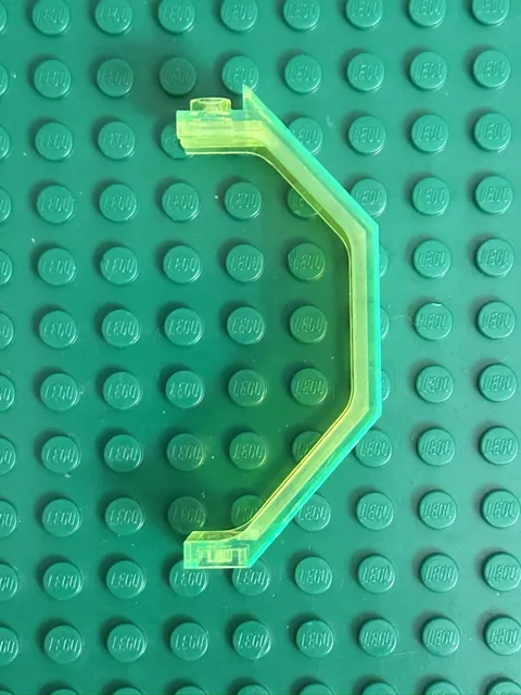 Lego 1990s Blacktron / M:Tron Space Trans-Neon Green Panel 3 x 2 x 6 2466