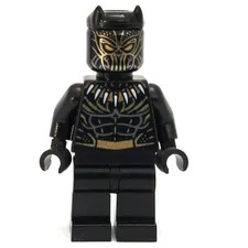 LEGO Erik Killmonger Minifigure Golden Jaguar sh0477 Wakanda Figure From 76099