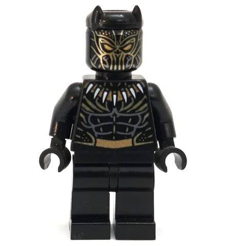 LEGO Erik Killmonger Minifigure Golden Jaguar sh0477 Wakanda Figure From 76099