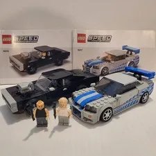 LEGO Speed Champions Fast & Furious #76912 & #76917 Lot (Set of 2) Nissan Dodge