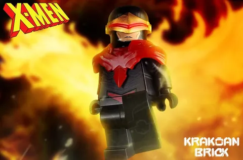 Lego Marvel X-Men - Krakoan Brick Phoenix Force Minifigure