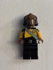 Lego Star Trek Lieutenant Worf Minifigure From Enterprise D Set #10356