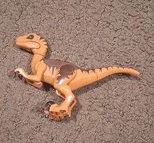 LEGO Velociraptor Dinosaur Animal Figure, Tan/Brown Plastic, 1 Piece