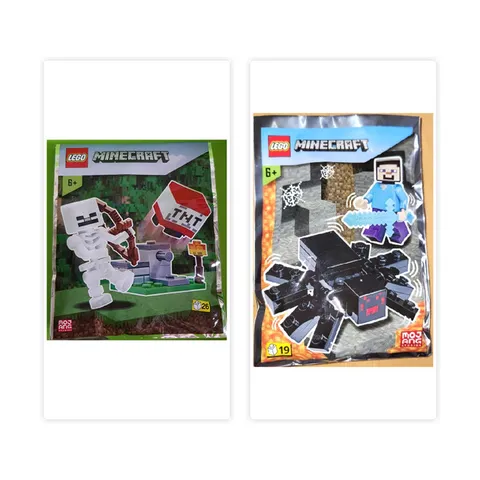 LEGO ® Minecraft foil pack Steve skeleton spider 662102 662207 new original packaging