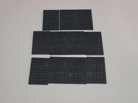 Lego Qty 11 - Black - 3033 Plate 6 x 10 - NEW