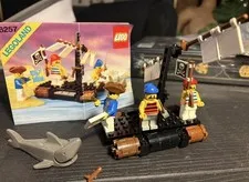 LEGO 6257 Castaway's Raft 100% complete with instruction manual pirate