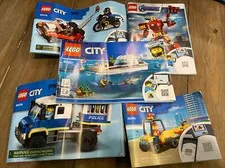 Lot of  5 LEGO Instruction Manual Booklets- Some Lego City Instructions