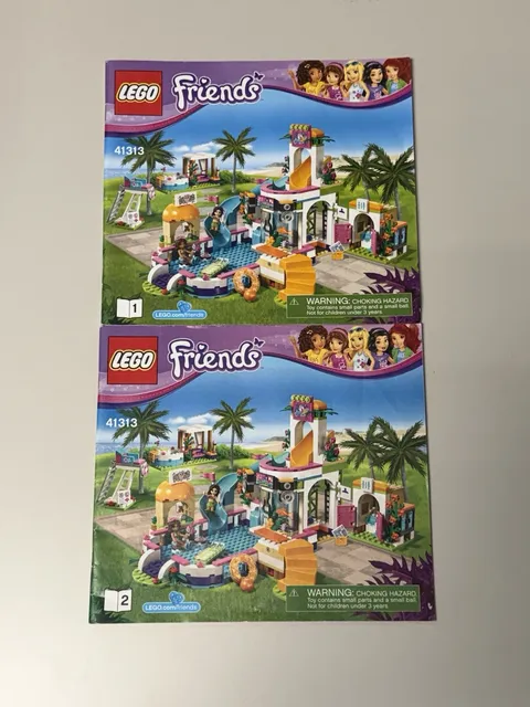 LEGO Friends 41313 Heartlake Summer Pool Instruction Manuals Only