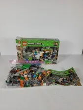LEGO 21141 Minecraft: The Zombie Cave Complete W/ Manual Ships Free 