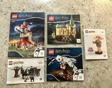 Lot of 5 Harry Potter Lego Instruction Manuals 75980, 76387, 75979, 76400, 76421