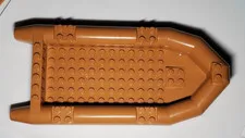 Medium Nougat Lego 62812 Rubber Raft Boat Large