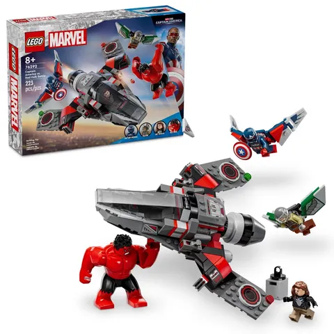 LEGO Marvel Captain America Vs. Red Hulk Battle Building Set