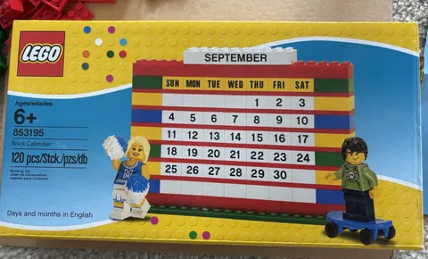 LEGO Brick Calendar 853195 W/ Original Box & Instructions Incomplete Set