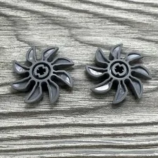 LEGO Bionicle - Replacement - 41530 - Propeller 8 Blade - Lot of 2 - Silver