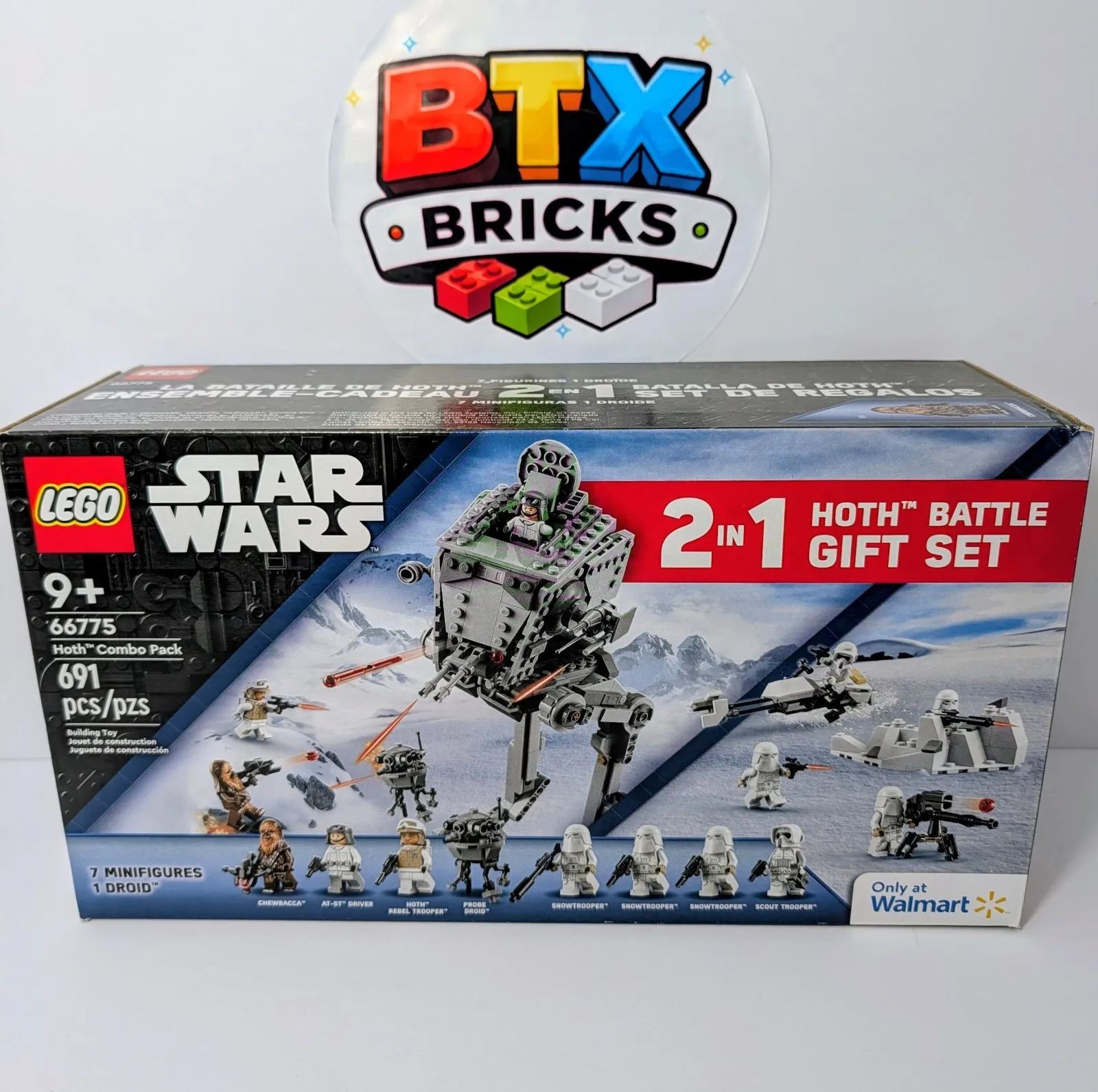 LEGO (66775) Star Wars Hoth AT-ST Snowtropper Battle Pack 2 in 1 Combo NISB