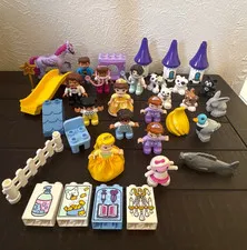 GIANT DISNEY LEGO DUPLO LOT Doc McStuffins Lamb, Sofia the First, Belle, Cat Dog