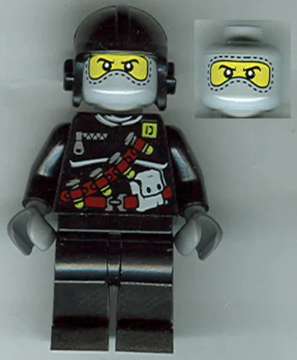 LEGO Dino Attack Minifigure Specs din007 7297 7476