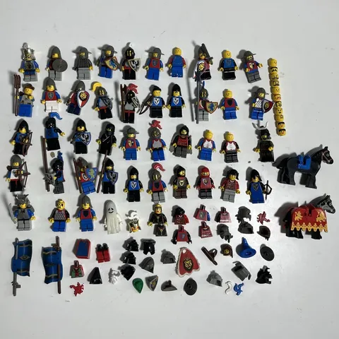 LEGO Castle Vintage Minifigure Lot w/ 44 Minis, Accessories, Horses, etc