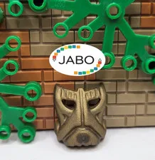 ( S12 / 20 / 8 ) LEGO Bionicle 42042vu Krana Mask Mask Vu Flat Dark Gold