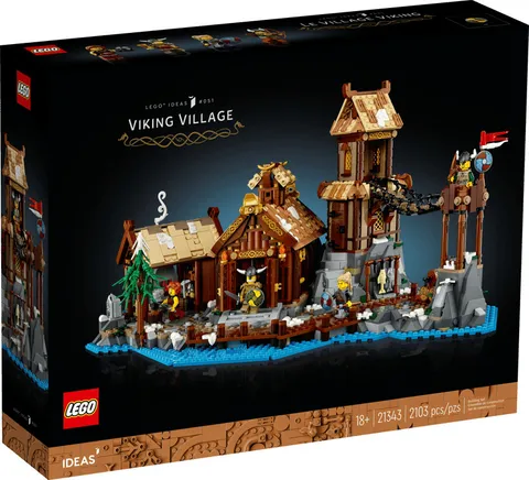 VIKING VILLAGE Lego Ideas Box Set #21343 2103pcs MINT SEALED BOX 2023